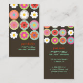 Groovyデイジー、完全にカスタマイズ可能 名刺 (正面/裏面)