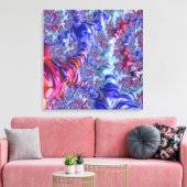 Groovyデジタカラフルルトリップ（幻覚体験）のような抽象芸術フラクタル キャンバスプリント (インサイチュ (リビング))