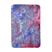 Groovyデジタカラフルルトリップ（幻覚体験）のような抽象芸術フラクタル バスマット (正面縦)