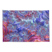 Groovyデジタカラフルルトリップ(幻覚体験)のような抽象芸術フラクタル 枕カバー (裏面-右)