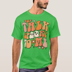 Groovyトッ不気味ク私への幽霊ヴィンテージハローエン Tシャツ