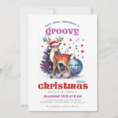 Groovyトナディスボールおもしろいクリスマスパーティー 招待状 (正面)