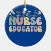 Groovyナース教育者フラワーズ看護教育者 セラミックオーナメント (裏面)
