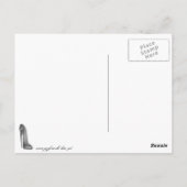 Groovyハイヒールスティレット靴アートギフト ポストカード (裏面)