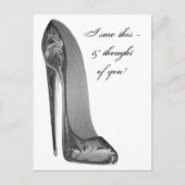 Groovyハイヒールスティレット靴アートギフト ポストカード (正面)