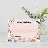 Groovyハロウィン不気味誕生日タイムカプセルカード アドバイスカード (スタンド正面)