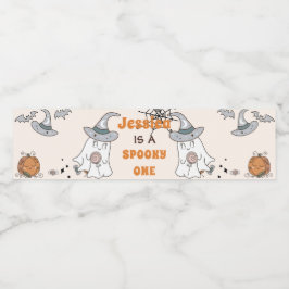 Groovyハロウィーンかわいい不気味誕生日パーティー ペットボトルラベル