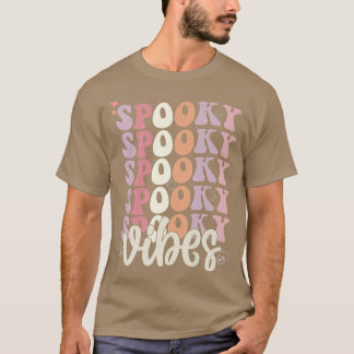 Groovyハロウィーン不気味な雰囲気レトロフローラブホ Tシャツ