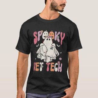 Groovyハロウィーン不気味獣医テック獣医Flor Tシャツ