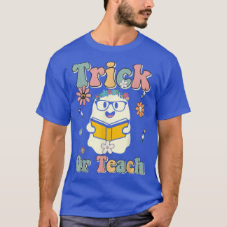 Groovyハロウィーン衣装トリックまたは教えフローラGho Tシャツ