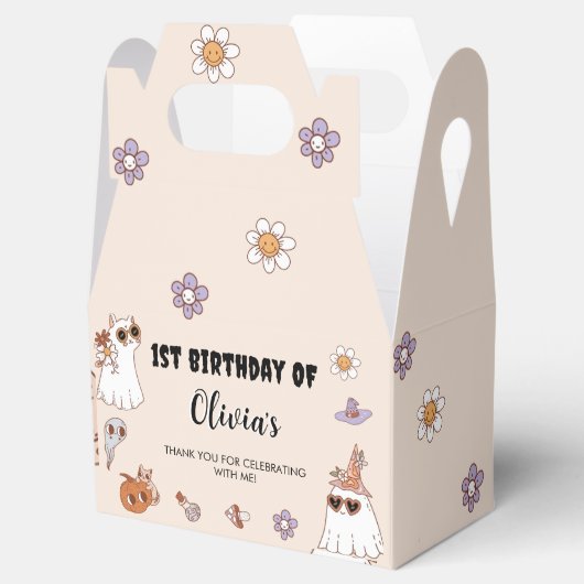 Groovyハロウィーン誕生日パーティー フェイバーボックス (オープン)