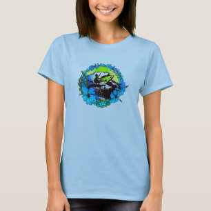 Groovyハワイアンサーファー1960のレトログラフィックティー Tシャツ