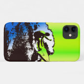 Groovyハワイアンサーファー1960のレトロ-ライム Case-Mate iPhoneケース (裏面(横))