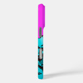 Groovyハワイアンサーファー1960sレトログラフィックバイオレット Case-Mate iPhoneケース (裏面 / 右)