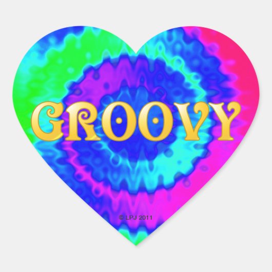 Groovyハートスタンプ ハートシール (正面)