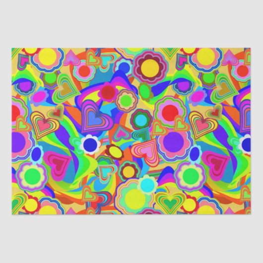 Groovyハート花 薄葉紙 (正面)