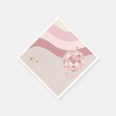 Groovyバチェロレッテディスコナプキンス70sベビー スタンダードカクテルナプキン (角)