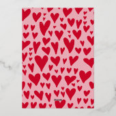 Groovyバラ金ゴールドバレンタインデーの写真カード 箔シーズンカード (裏面)