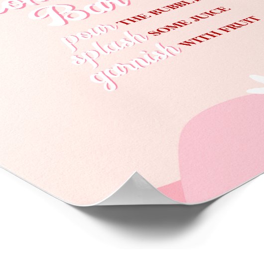 Groovyバレンタイン赤ちゃんシャワーマママオサバー ポスター (角)