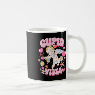 GroovyバレンタインCupid VibesハッピーVデイカップルBo コーヒーマグカップ