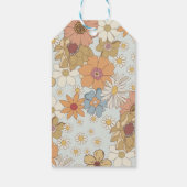 Groovyバースデーパーティーレトロメッセージカード ギフトタグ (裏面)