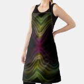 Groovyパタカラフルーンサイケデリック抽象芸術アート エプロン (インサイチュ)