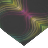 Groovyパタカラフルーンサイケデリック抽象芸術アート ショートテーブルランナー (コーナー)