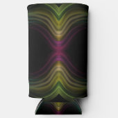 Groovyパタカラフルーンサイケデリック抽象芸術アート スリム缶クーラー (正面)