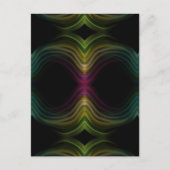 Groovyパタカラフルーンサイケデリック抽象芸術アート ポストカード (正面)