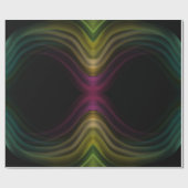 Groovyパタカラフルーンサイケデリック抽象芸術アート ラッピングペーパー (フラット)