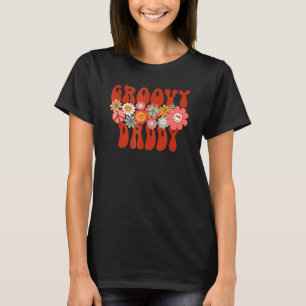 Groovyパパレトロマッチングファミリーベビーシャワー脂肪 Tシャツ