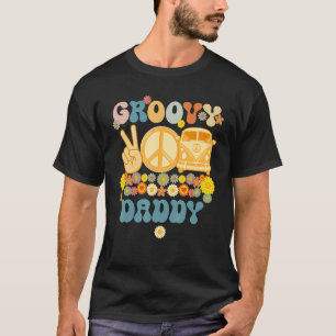 Groovyパパレトロマッチングファミリーベビーシャワー脂肪 Tシャツ