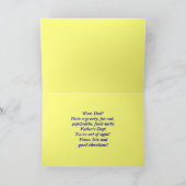 Groovyパパ父の日のネクタイ染料カード カード (内部)