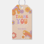 Groovyパーティーの好意ラベル | Groovy誕生日 ギフトタグ (正面)