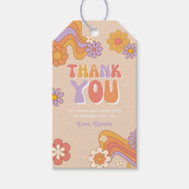 Groovyパーティーの好意ラベル | Groovy誕生日 ギフトタグ