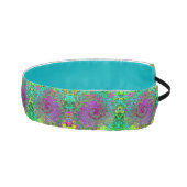 Groovyパープル抽象芸術レトロ液スワール アスレチックヘッドバンド (右)