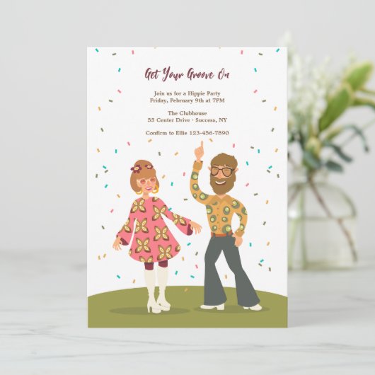 Groovyヒッパイカップル招待状 招待状 (スタンド正面)