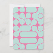 Groovyヒッパイフラワーパワーフォト誕生日フェスティバル 招待状 (裏面)