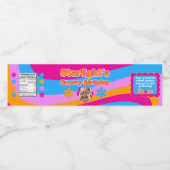 Groovyヒッパイラブピース&ラブお祝い ペットボトルラベル (シングルラベル)