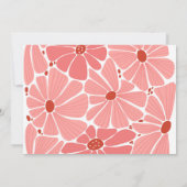 Groovyピモダンンクデイジー結婚の写真 セーブザデート (裏面)