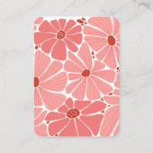 Groovyピモダンンクデイジー結婚ズ エンクロージャーカード (裏面)