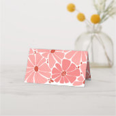 Groovyピモダンンクデイジー結婚ズ プレイスカード (裏面)