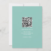 Groovyピンクとアクアフラワー70インスパイアs写真 セーブザデート (裏面)