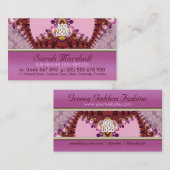 Groovyピンク女神ファッション名刺 名刺 (正面/裏面)