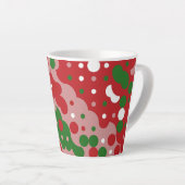 Groovyファンキーレトロモダンクリスマスパターン カフェラテマグ (右アングル)