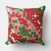 Groovyファンキーレトロモダンクリスマスパターン クッション (正面)