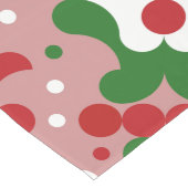 Groovyファンキーレトロモダンクリスマスパターン ロングテーブルランナー (コーナー)