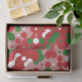 Groovyファンキーレトロモダンクリスマスパターン 薄葉紙 (ギフト)