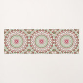 Groovyファンキー絞り染めクリスマスボホヒッパイマンダラ ヨガマット (裏面(横))