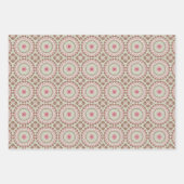 Groovyファンキー絞り染めクリスマスボホヒッパイマンダラ ラッピングペーパーシート (正面3)